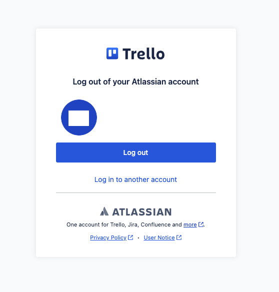Atlassian Logout Page